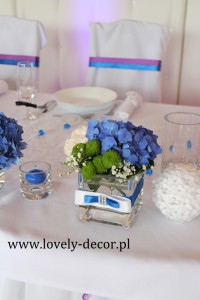 dekoracje weselne stół Państwa Młodych