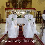 Ślub dekoracja kościoła