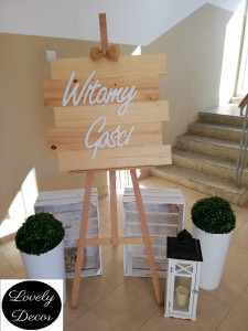 wesele tablica witamy gości